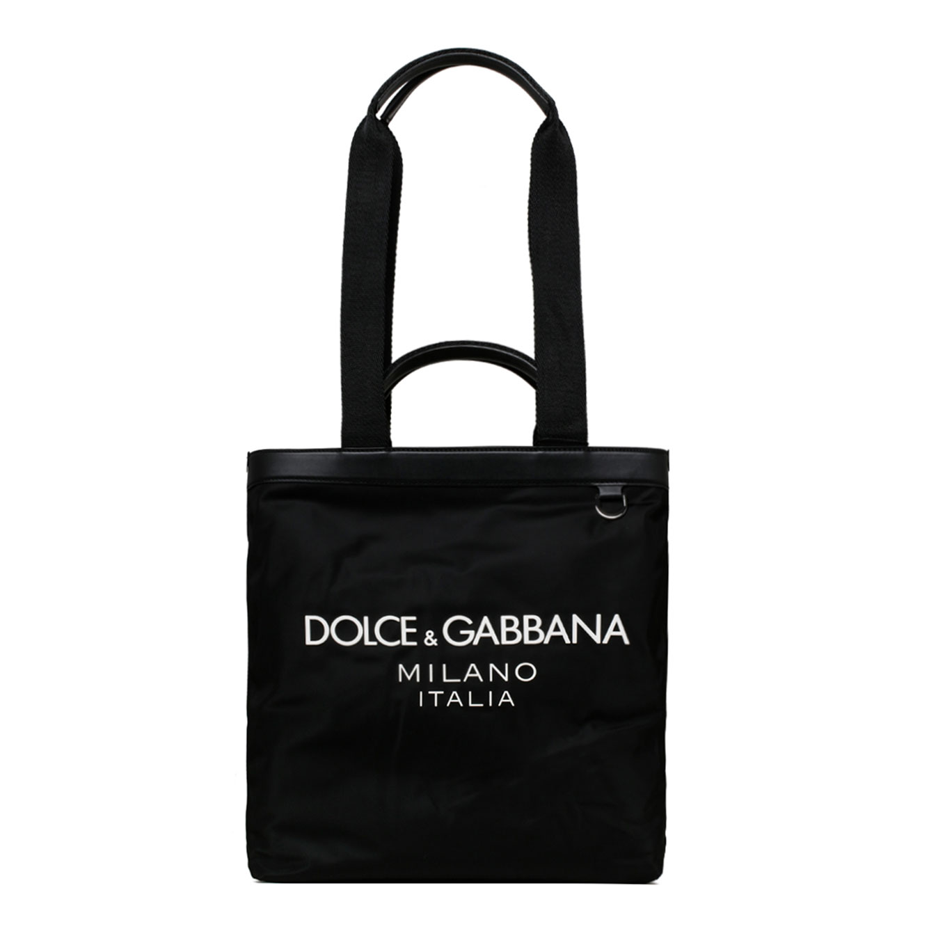 DOLCE  GABBANA 블랙 쇼핑 토트 백